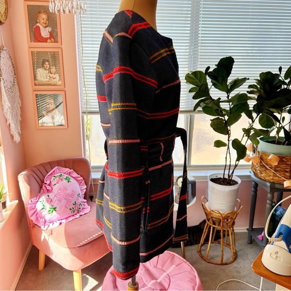 NWOT Anthropologie Dolan Piccadilly Striped Denim Chambray Jacket - Picture 4 of 7